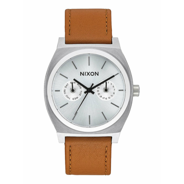 Nixon TIME TELLER DELUXE L SILVERSUNRAYSADDLE analogové sportovní hodinky