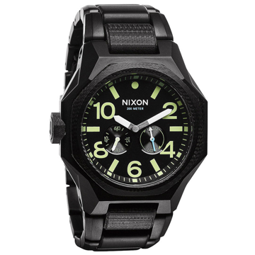 Nixon TANGENT MATTEBLACKSURPLUS analogové sportovní hodinky - černá