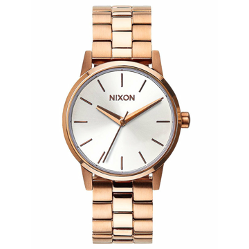 Nixon SMALL KENSINGTON ROSEGOLDWHITE analogové sportovní hodinky