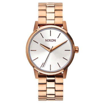 Nixon SMALL KENSINGTON ROSEGOLDWHITE analogové sportovní hodinky - bílá