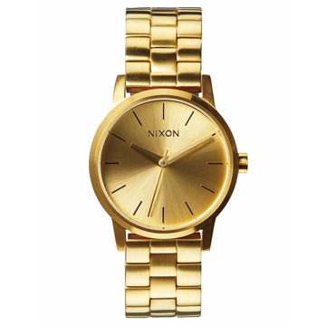 Nixon SMALL KENSINGTON ALLGOLD analogové sportovní hodinky - zlatá barva