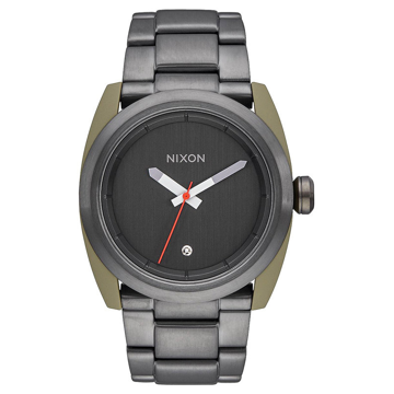 Nixon KINGPIN SAGEGUNMETAL analogové sportovní hodinky - šedá