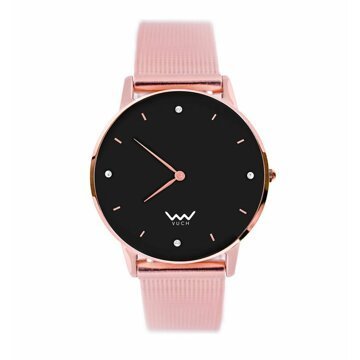 Růžové dámské hodinky s nerezovým páskem Vuch-Cooper