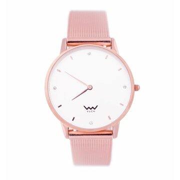 Růžové dámské hodinky s nerezovým páskem Vuch-Yankee