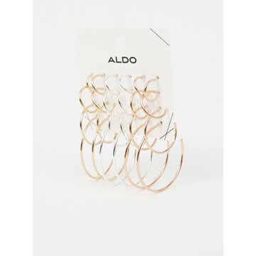 Sada dvanácti párů náušnic ve zlaté, stříbrné a růžovozlaté barvě ALDO Arisia