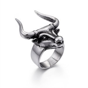 Royal Fashion pánský prsten Bull KR45961-K Velikost: 10 (EU: 61-63)