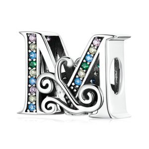 Royal Fashion stříbrný přívěsek Písmenko M BSC030-MCF