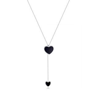 Royal Fashion náhrdelník Dvojitá srdce BSN095