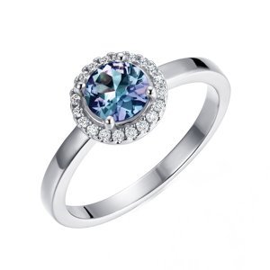 Royal Fashion stříbrný pozlacený prsten Alexandrit DGRS0031-WG Velikost: 6 (EU: 51-53)