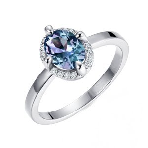 Royal Fashion stříbrný pozlacený prsten Alexandrit DGRS0032-WG Velikost: 6 (EU: 51-53)