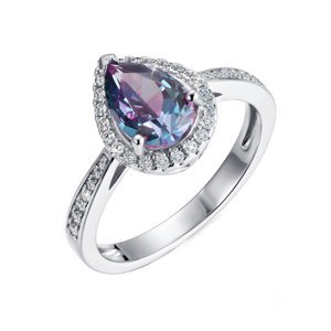 Royal Fashion stříbrný pozlacený prsten Alexandrit DGRS0034-WG Velikost: 6 (EU: 51-53)