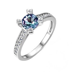 Royal Fashion stříbrný pozlacený prsten Alexandrit DGRS0036-WG Velikost: 6 (EU: 51-53)