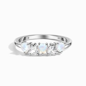 Royal Fashion stříbrný prsten GU-DR20559R-SILVER-MOONSTONE-TOPAZ Velikost: 10 (EU: 61-63)
