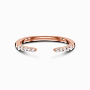 Royal Fashion prsten 14k zlato Vermeil GU-DR8937R-ROSEGOLD-TOPAZ Velikost: 10 (EU: 61-63)