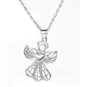 Emporial stříbrný rhodiovaný náhrdelník Filigránový anděl HA-GP45