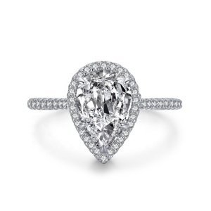 Royal Fashion stříbrný rhodiovaný prsten Třpytivá kapka HA-JZ1477-SILVER Velikost: 9 (EU: 59-60)