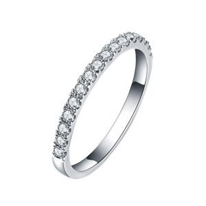 Royal Fashion stříbrný prsten HA-XJZ048-SILVER-MOISSANITE Velikost: 5 (EU: 49-50)