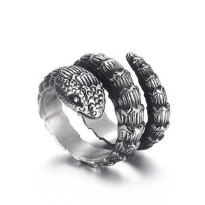 Royal Fashion pánský prsten Had KR104866-KJX Velikost: 10 (EU: 61-63)