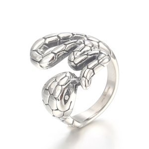 Royal Fashion pánský prsten Had KR106347-KJX Velikost: 10 (EU: 61-63)