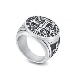 Royal Fashion pánský prsten Kříž KR107710-WGDM Velikost: 10 (EU: 61-63)
