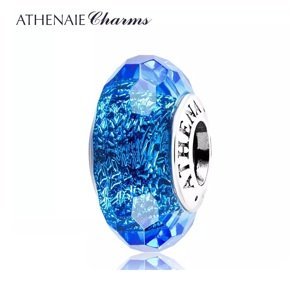 Athenaie přívěsek Modré fascinující broušené sklo Murano MNG153