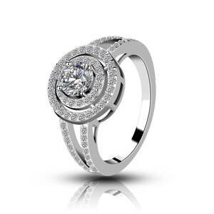Emporial stříbrný rhodiovaný prsten Královská elegance MA-MR1003-SILVER Velikost: 7 (EU: 54-56)