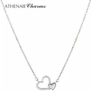 Athenaie náhrdelník Spojená srdce lásky NLS02