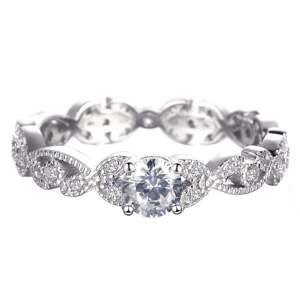 Emporial stříbrný rhodiovaný prsten Princeznin klenot MA-R0206-SILVER Velikost: 5 (EU: 49-50)