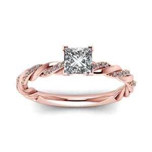 Emporial luxusní prsten Propletený 14k růžové zlato MA-R040-ROSEGOLD Velikost: 10 (EU: 61-63)