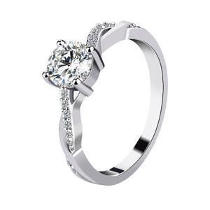 Emporial stříbrný rhodiovaný prsten Propletený MA-R0408d-SILVER Velikost: 10 (EU: 61-63)