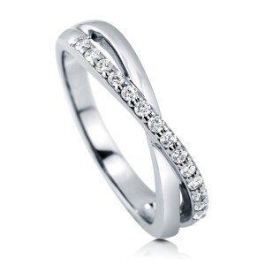 Emporial stříbrný rhodiovaný prsten Zirkonová linie MA-R0431S Velikost: 10 (EU: 61-63)