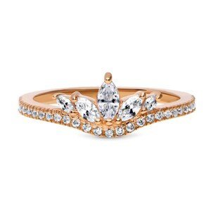 Emporial pozlacený prsten Diadém 14k růžové zlato MA-R0444 Velikost: 6 (EU: 51-53)