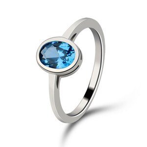 Emporial stříbrný rhodiovaný prsten Oko oceánu MA-R0569 Velikost: 7 (EU: 54-56)