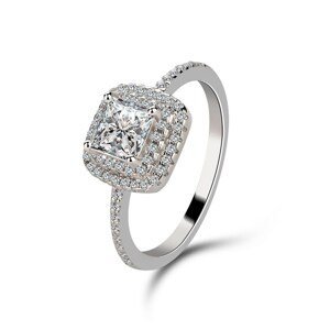 Emporial stříbrný rhodiovaný prsten Elegantní třpyt MA-R0573 Velikost: 10 (EU: 61-63)