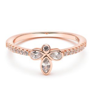 Emporial Royal Fashion prsten Čtyřlístek Rose gold 14k růžové zlato ATH-R15-ROSEGOLD Velikost: 4 (EU: 47-48)