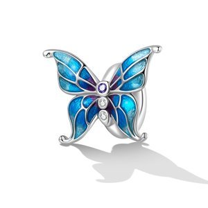 Royal Fashion stříbrný přívěsek Krásný glazurovaný motýl SCC2326