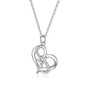 Emporial stříbrný náhrdelník Symbol nekonečné lásky SCN442