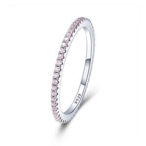 Royal Fashion prsten Třpytivá linie SCR066-J Velikost: 9 (EU: 59-60)