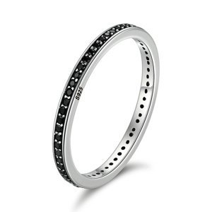 Royal Fashion prsten Černý půvab SCR114 Velikost: 7 (EU: 54-56)