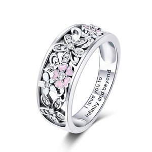 Royal Fashion prsten Louka milovaných květin SCR390 Velikost: 7 (EU: 54-56)