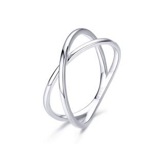 Royal Fashion prsten Jemný překřížený SCR543 Velikost prstenu: 51,9 mm