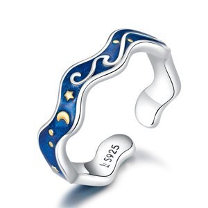 Royal Fashion nastavitelný prsten Krásný vesmír SCR608 Velikost: Univerzální 52-60 mm