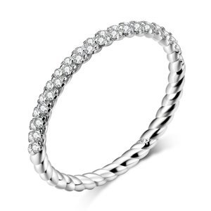 Royal Fashion prsten Třpytivé uzlíky lásky SCR624 Velikost: 7 (EU: 54-56)