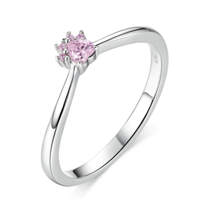 Royal Fashion prsten Milovaná růžová packa tlapka SCR628 Velikost: 7 (EU: 54-56)