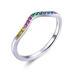 Royal Fashion prsten Duhová vlnka SCR636 Velikost: 8 (EU: 57-58)
