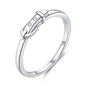 Emporial stříbrný prsten Elegantní pásek SCR645 Velikost: 6 (EU: 51-53)