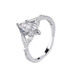 Emporial stříbrný rhodiovaný prsten Pro princeznu MA-SOR1606 Velikost: 10 (EU: 61-63)