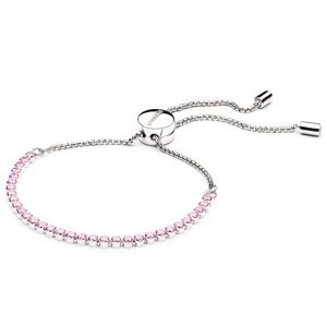 Emporial luxusní stříbrný nastavitelný náramek Třpytivá růžová elegance SPLB07-P
