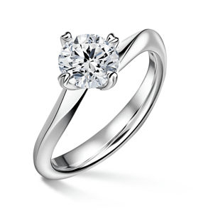 Freya | Zásnubní prsten se středovým diamantem 1.310ct, bílé zlato 46