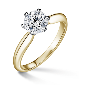 Mira | Zásnubní prsten se středovým kamenem 1.0ct, bílé a žluté zlato, s diamanty 47